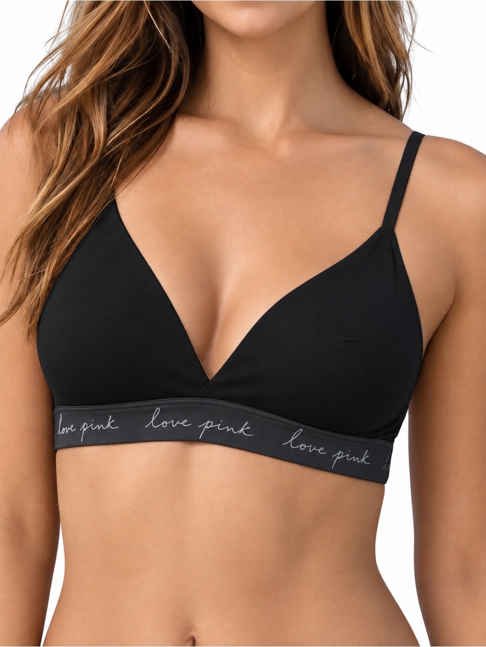 PINK Victoria's Secret Smooth Black T-Shirt Bra